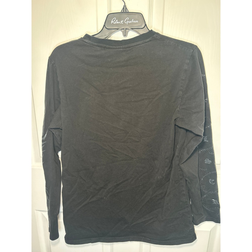 Killstar Long Sleeve T-Shirt Baphomet Occult Graphic Size M Black Goth Alt Shirt - Picture 5 of 9